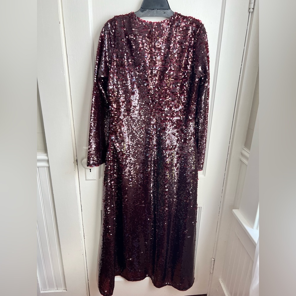 Sequin Maxi Dress - Black - Picture 3 of 11